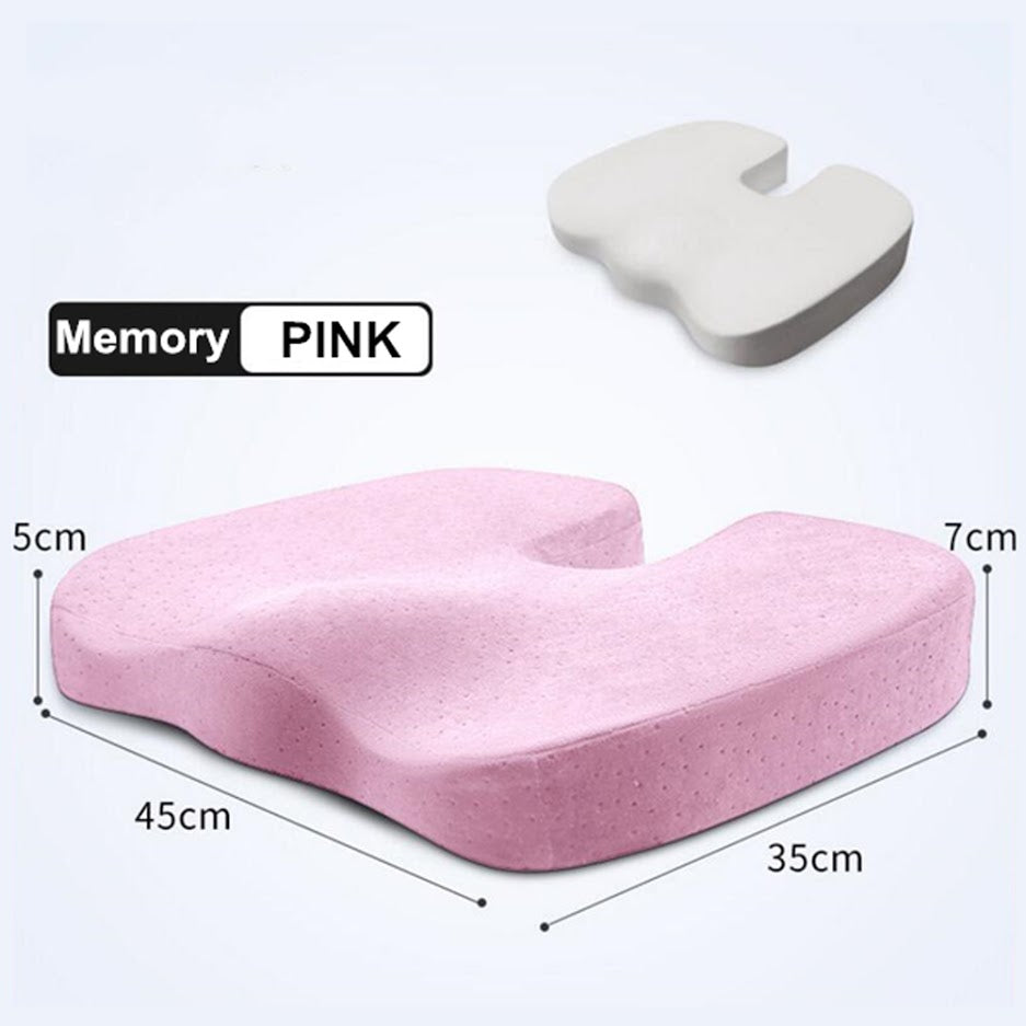 Dengmore Seat Cushion for Long Sitting Orthopedic Care Memory Foam U shaped  Memory Foam Hips Cushions 